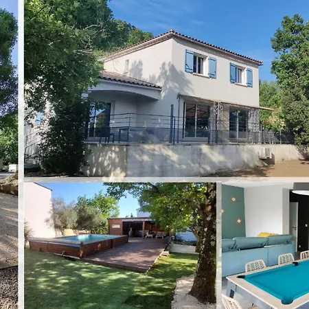 L'echappée Manora - Chênes&clapas - Maison Ardèche Piscine Hébergement de vacances Saint Alban Auriolles