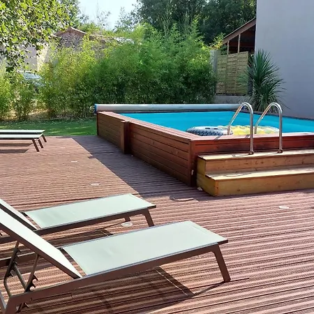 L'echappée Manora - Chênes&clapas - Maison Ardèche Piscine Hébergement de vacances Saint Alban Auriolles